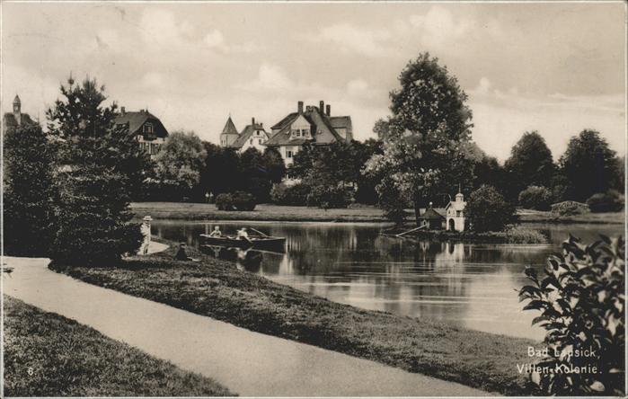 Bad Lausick Villen-Klonie mit Teich