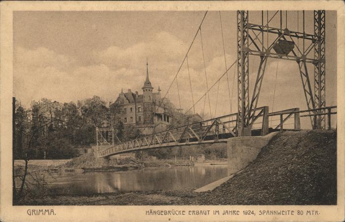 Grimma Haengebruecke u.Gattersburg