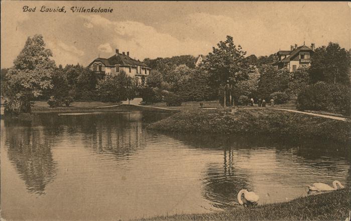 Bad Lausick Villenkolonie am Schwanenteich