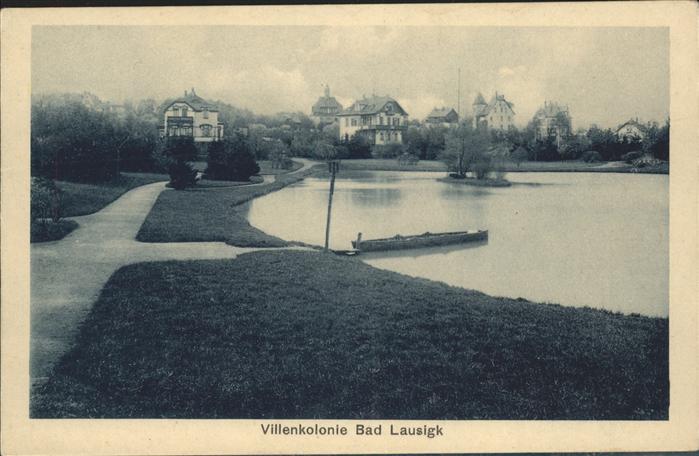 Bad Lausick Villenkolonie mit Schwanenteich