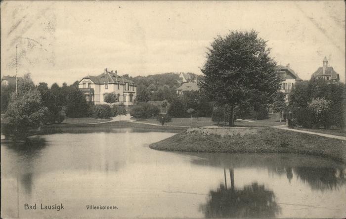Bad Lausick Villenkolonie am Schwanenteich