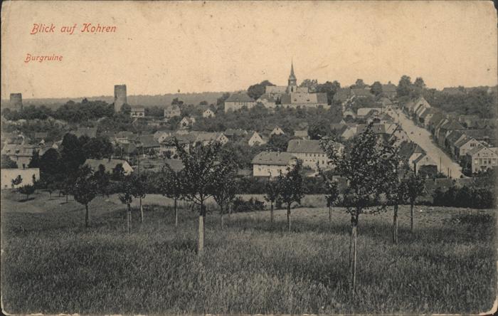 Kohren-Sahlis mit Burgruine
