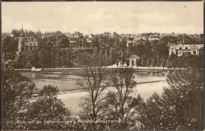 Grimma Blick auf Gattersburg u.Amtshauptmannschaft
