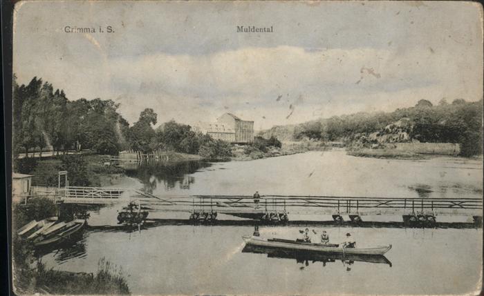 Grimma Blick ins Muldental mit Tonnenbrücke