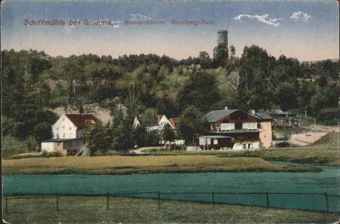 Grimma Schiffmühle mit Bismarckturm