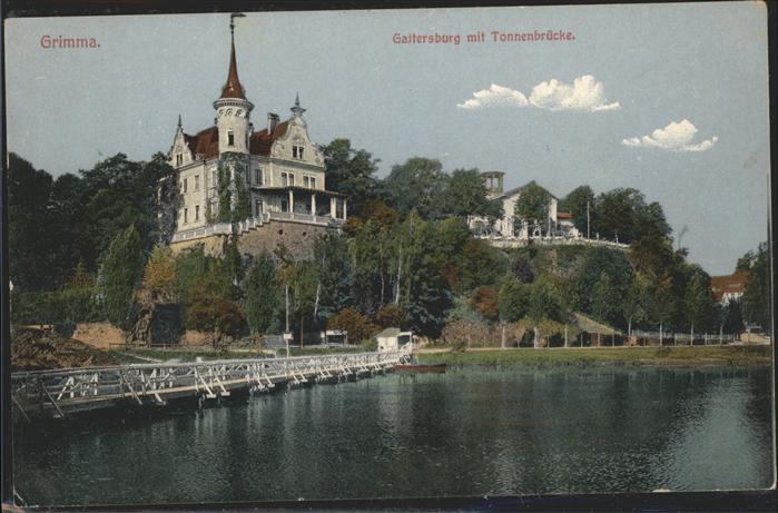 Grimma Gattersburg mit Tonnenbrücke