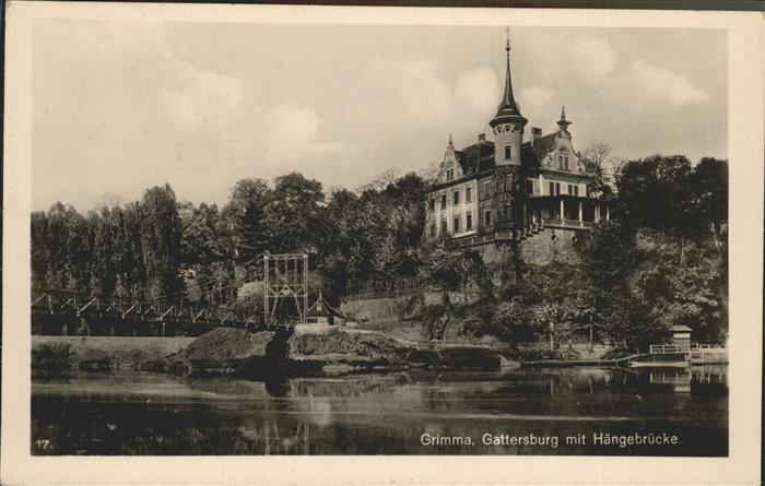 Grimma Gattersburg mit Hängebrücke