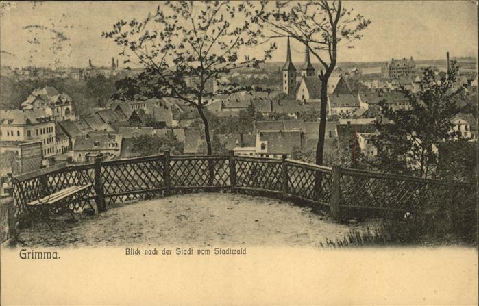 Grimma Blick vom Stadtwald