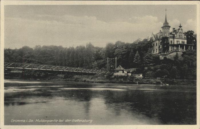 Grimma Gattersburg mit Muldenbrücke