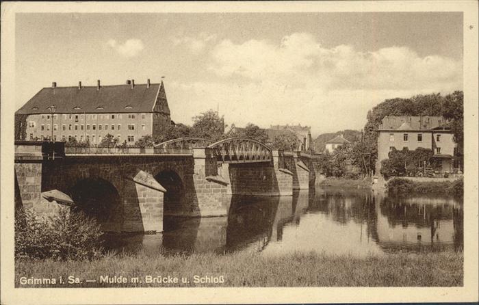 Grimma Muldenbrücke u.Schloß