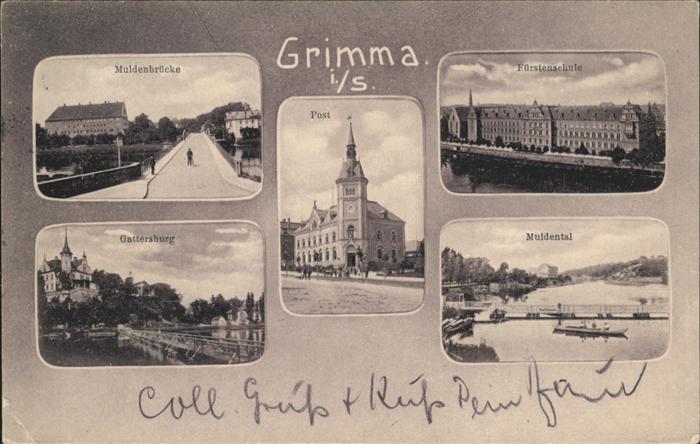 Grimma Fürstenschule u.Muldenbrücke