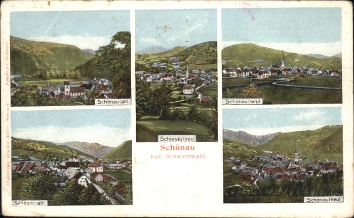 Schoenau Schwarzwald Schönau neu alt