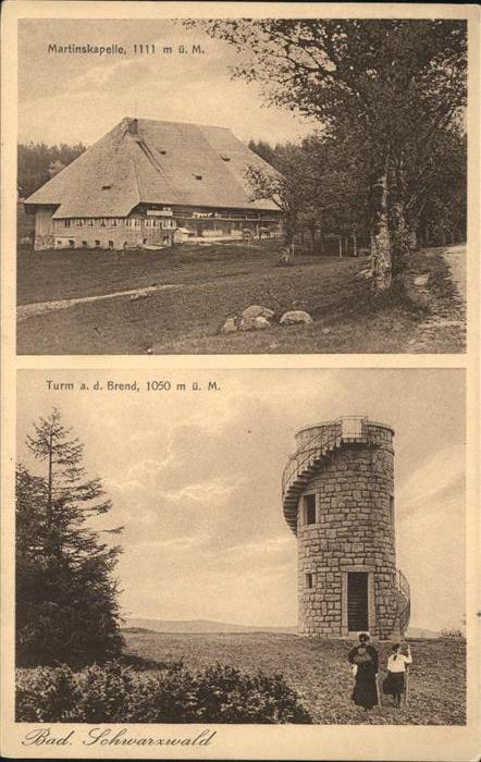 Schwarzwald Martinskapelle Turm Brend