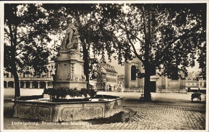 Ludwigsburg Marktplatz Brunnen