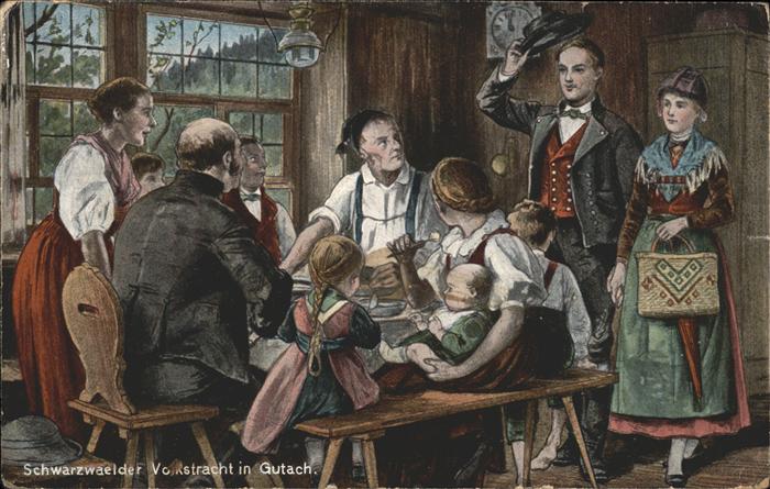 Gutach Schwarzwald Schwarzwaelder Volkstracht