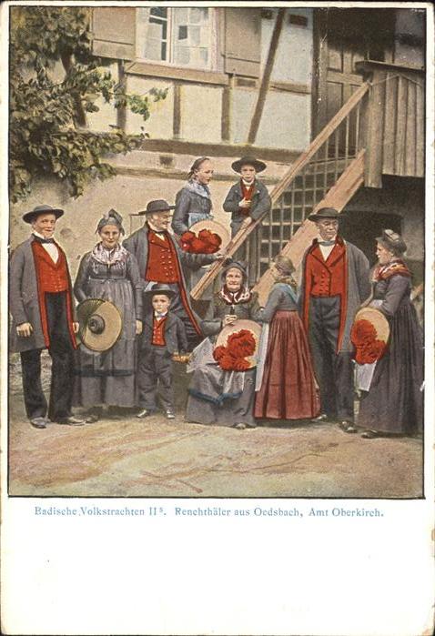 Oedsbach Oberkirch Baden Badische Volkstrachten Amt Oberkirch