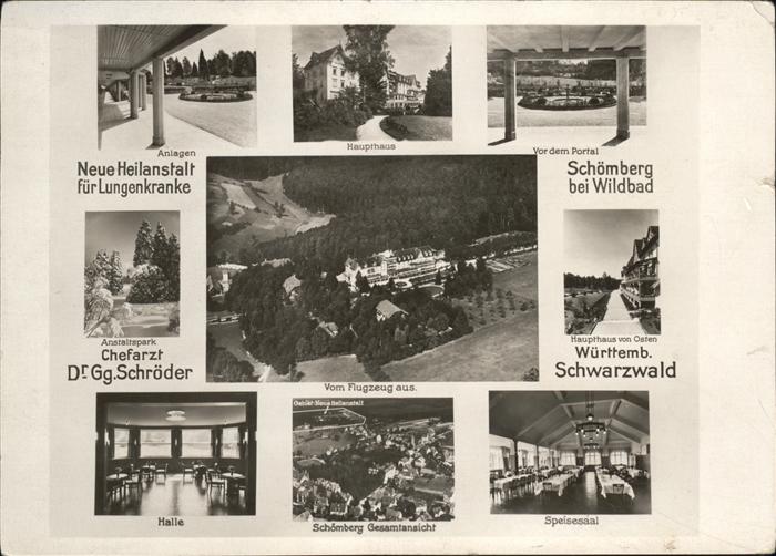 Schoemberg Schwarzwald Portal Haupthaus Heilanstalt Lungenkranke