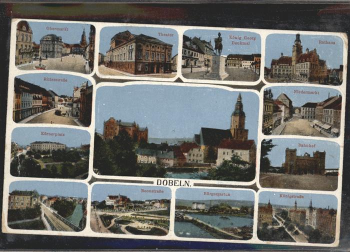 Doebeln Bahnhof Rathaus Theater