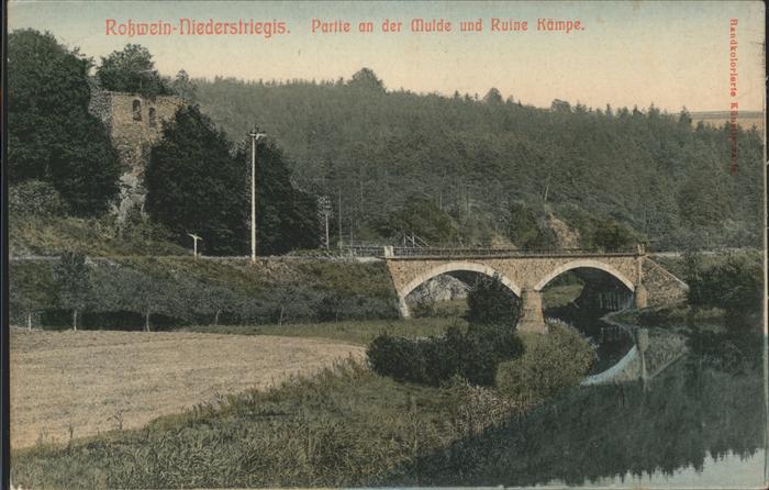 Rosswein Sachsen Niederstriegis Mulde Ruine Kaempe