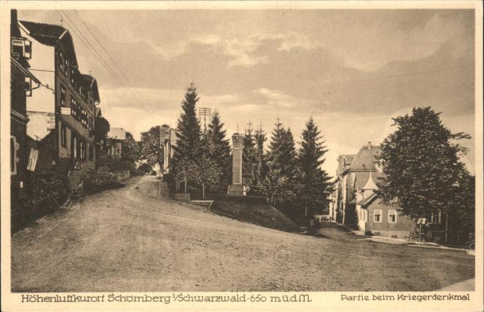 Schoemberg Schwarzwald Kriegerdenkmal
