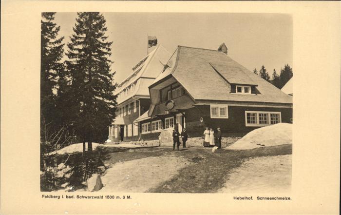 Feldberg Schwarzwald Hebelhof Schneeschmelze