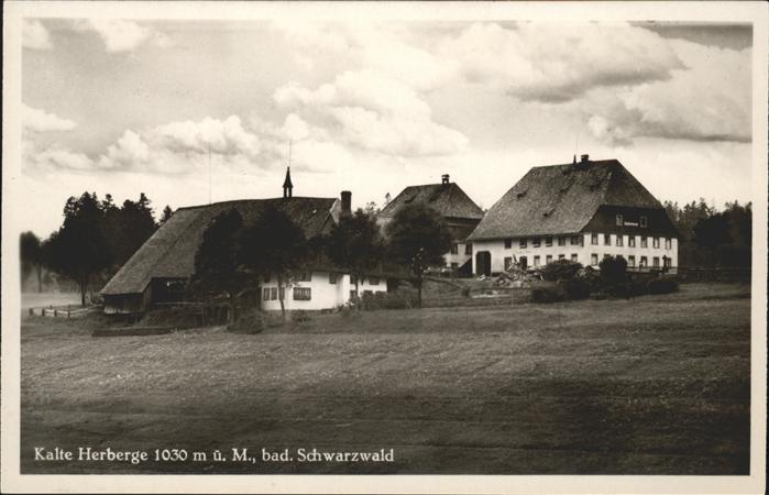 Kalte Herberge Schwarzwald