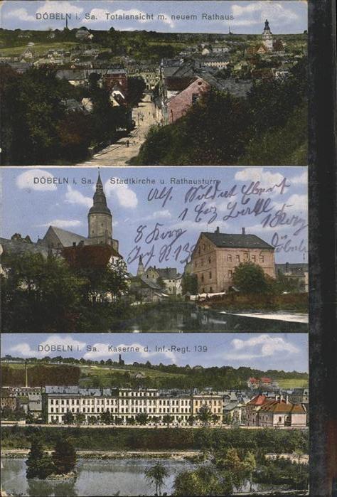 Doebeln Stadtkirche Rathausturm