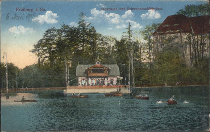 Freiberg Kreuzteich SChwanenschloesschen