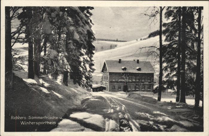Holzhau Rechenberg-Bienenmuehle Gaststätte Richters
