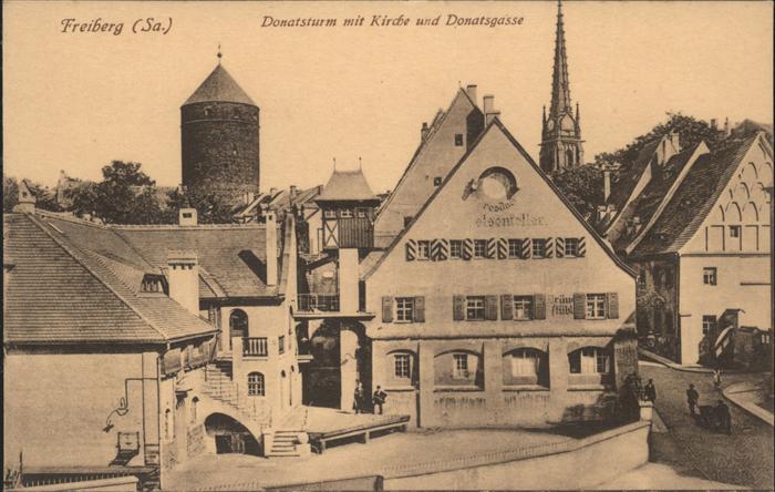 Freiberg Donatsturm Kirche Donatsgasse