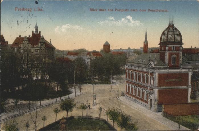 Freiberg Postplatz Donatsturm
