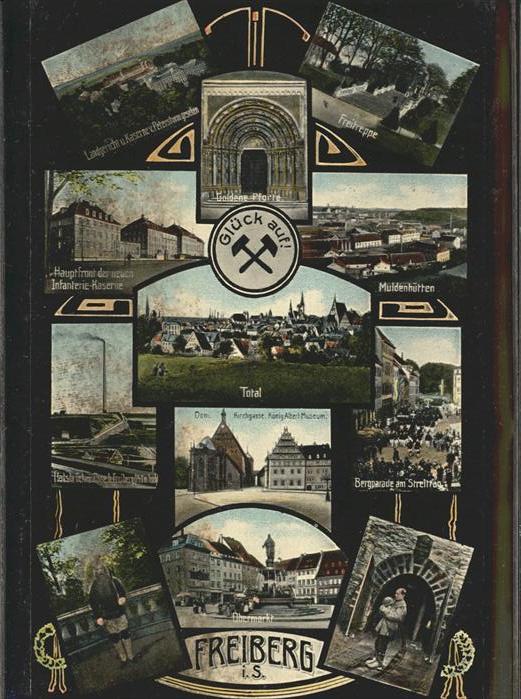 Freiberg Freitreppe Muldenhütten Obermarkt Golde