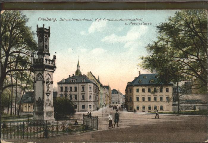 Freiberg Schwedendenkmal Kgl. Amtshauptmannschaft