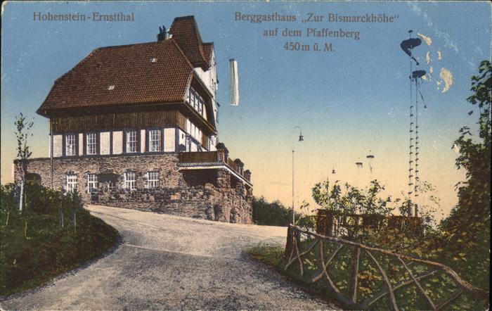 Hohenstein-Ernstthal Berggasthaus Zur Bismarckhöhe