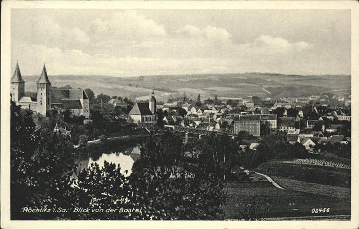 Rochlitz Sachsen Blick von der Bastei
