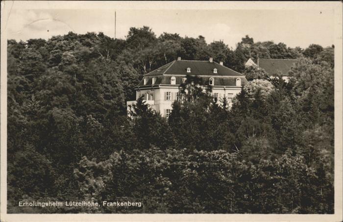 Frankenberg Sachsen Erholungsheim Lützelhöhe