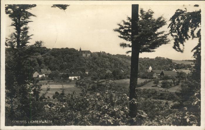 Lichtenwalde Sachsen Schloss