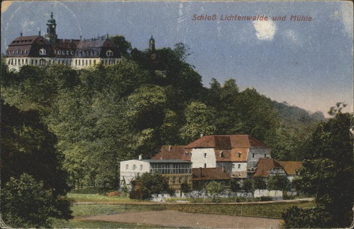 Lichtenwalde Sachsen Schloss und Mühle