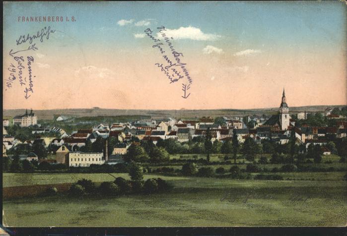 Frankenberg Sachsen Panorama Feldpost