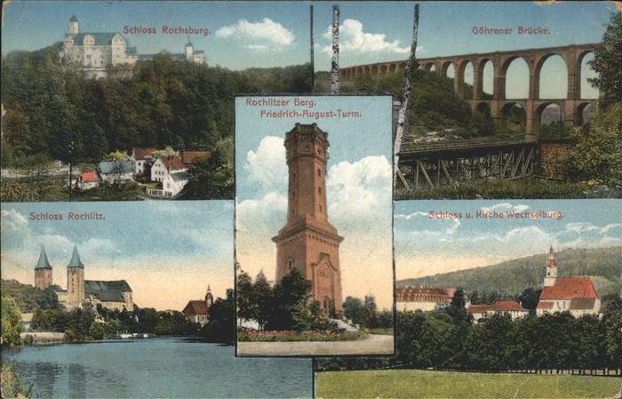 Rochlitz Sachsen Schloss Rochsburg Göhrener Brücke Schlo