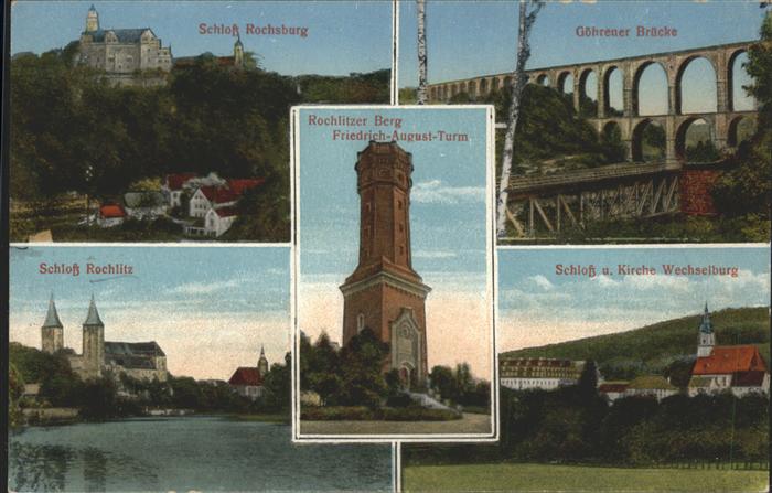 Rochlitz Sachsen Schloss Rochsburg Goehrener Bruecke Schloss Rochlitz Schloss un