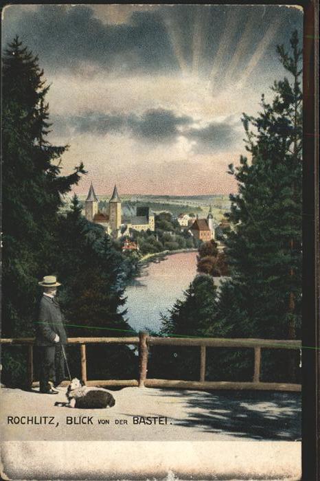 Rochlitz Sachsen Blick von der Bastei
