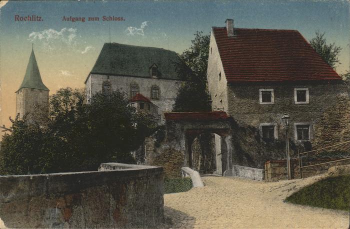 Rochlitz Sachsen Aufgang zum Schloss