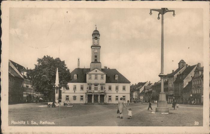 Rochlitz Sachsen Rathaus Marktplatz