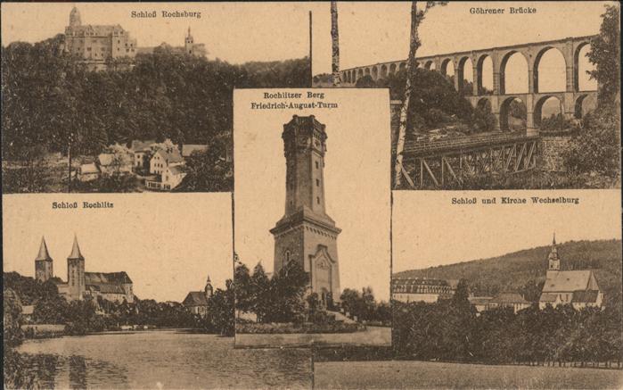 Rochlitz Sachsen Schloss Rochsburg Göhrener Brücke Schlo