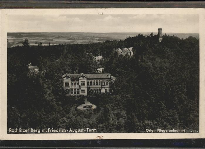 Rochlitz Sachsen Fliegeraufnahme Panorama Aussichtsturm