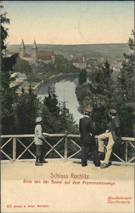 Rochlitz Sachsen Blick von der Bastei Promenadenweg