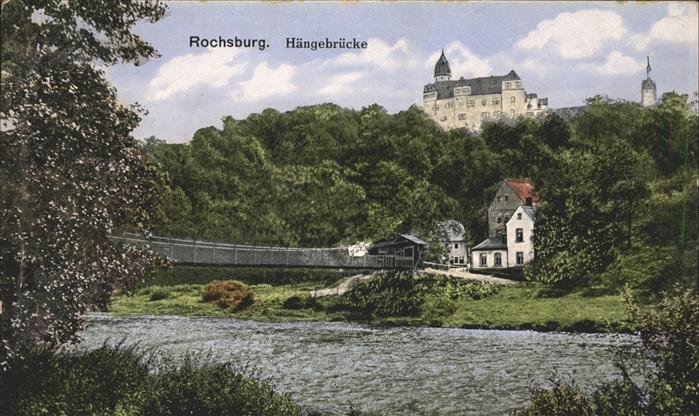 Rochsburg Gräfl Schönburger Schloss mit Mulde Hän