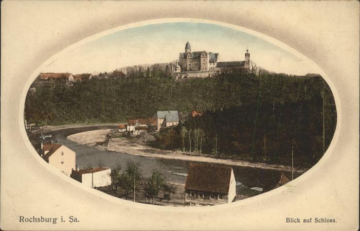 Rochsburg Muldenpartie Blick zum Schloss