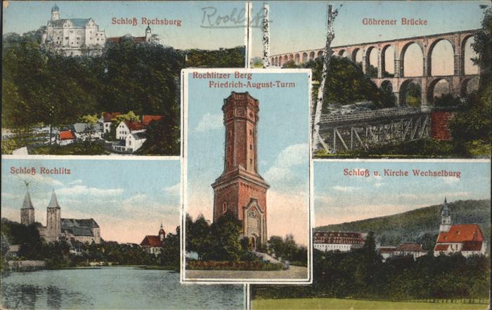 Rochlitz Sachsen Schloss Rochsburg Göhrener Brücke Schlo